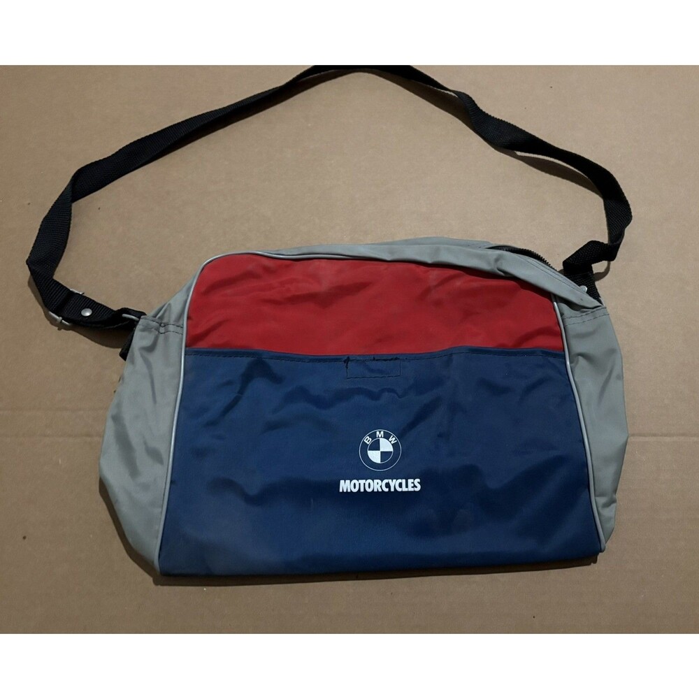 Vintage BMW Motorcycles Duffle Tote Bag Laptop Shoulder Strap 12x10x5"